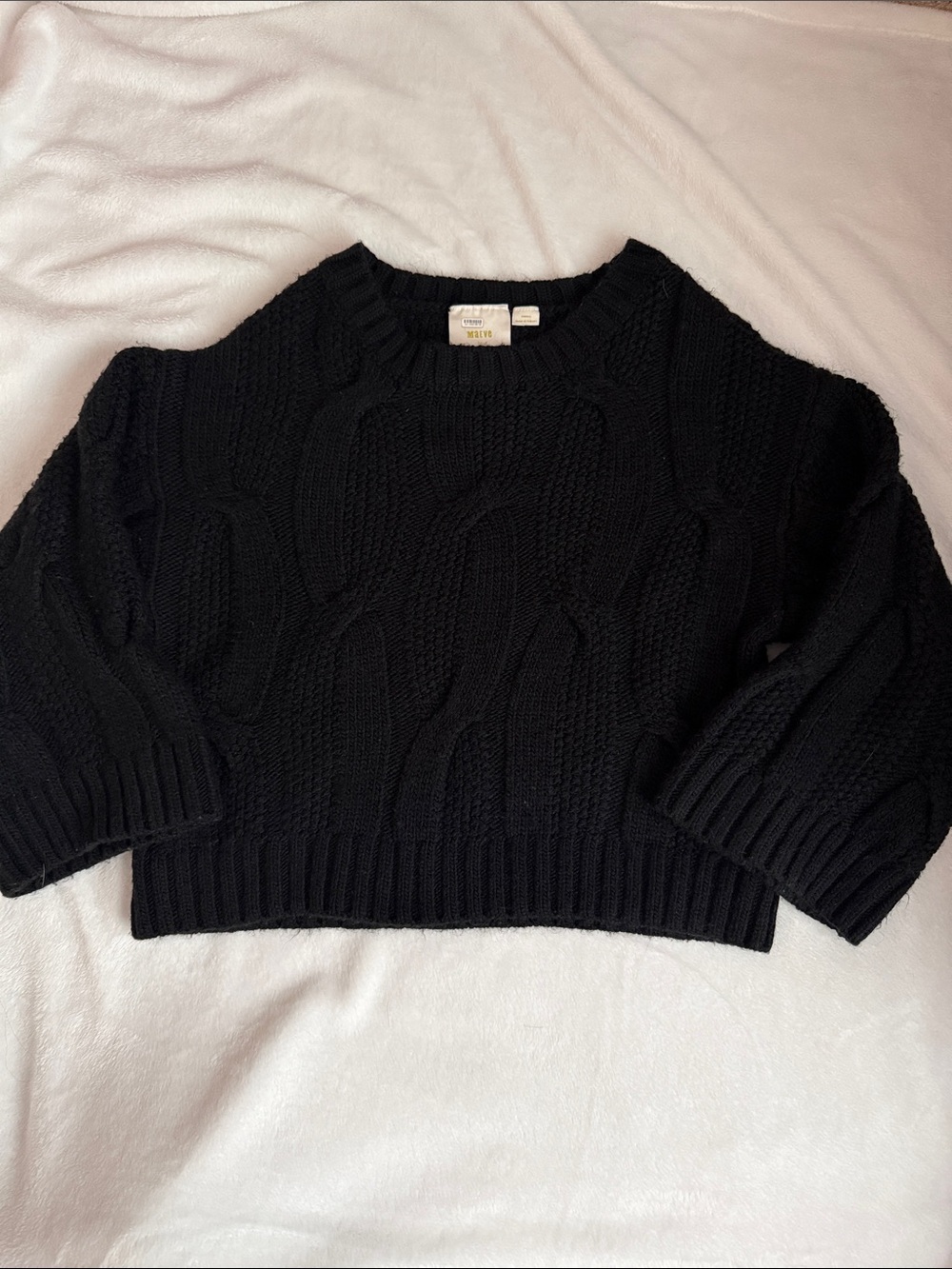 Anthropologie Maeve Oversized Cable Knit Sweater